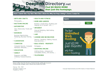 Tablet Screenshot of deeplinkdirectory.net